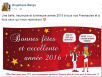 Free, Free Mobile et Angelique Berge vous souhaitent une bonne année 2015