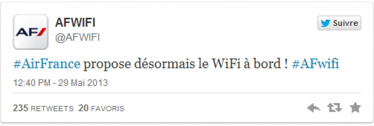 Air France commence à commercialiser le Wifi long courrier
