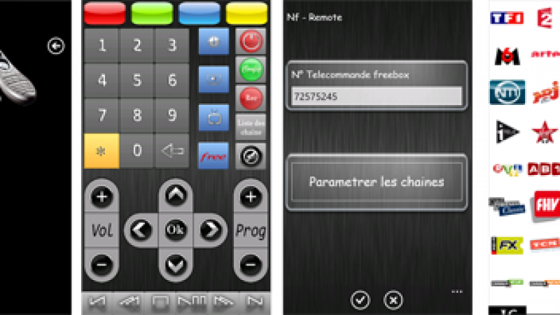 Nouvelle télécommande virtuelle Freebox  pour Windows Phone