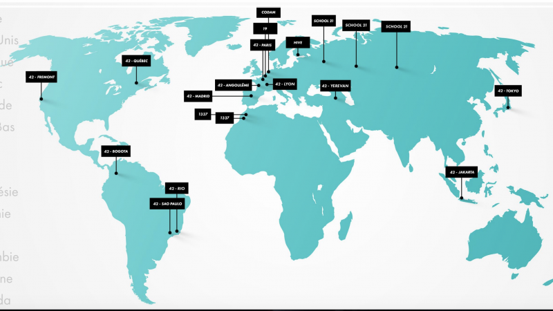 L’école 42 de Xavier Niel part à l’assaut du monde avec le lancement de 11 nouveaux campus d’ici 2020