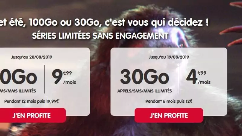 NRJ Mobile donne le choix entre deux forfaits en promo pour les gros ou petits consommateurs de data
