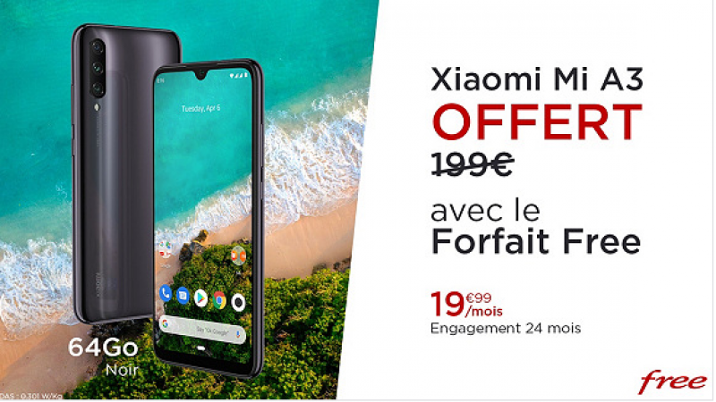 Free Mobile prolonge son offre spéciale  : forfait Free + smartphone offert