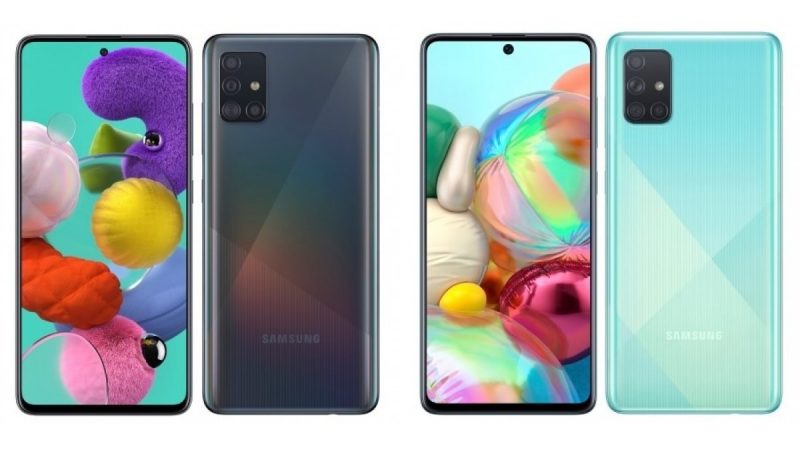 Smartphones : Samsung renouvelle son milieu de gamme avec les Galaxy A51 et Galaxy A71