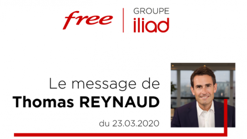 Free : Thomas Reynaud s’adresse aux salariés concernant le COVID-19 et annonce la mise en place d’une “boîte à idée solidaire”