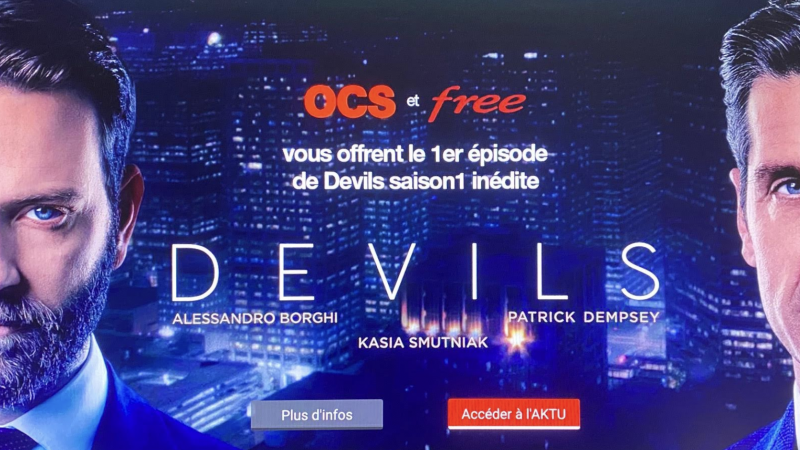 OCS et Free offrent l’épisode 1 de la nouvelle série “Devils” aux abonnés Freebox