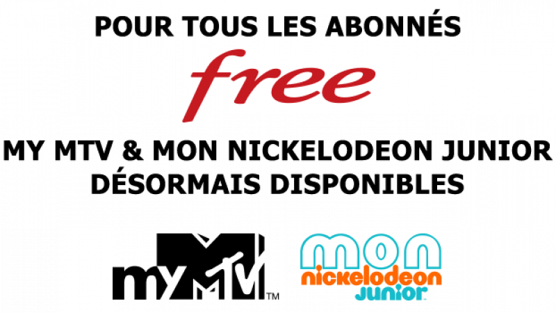 Les services interactifs de MTV et Nickelodeon arrivent gratuitement sur toutes les Freebox ce vendredi