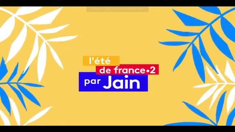France 2 enfile son habillage d’été, créée par la chanteuse Jain dès aujourd’hui