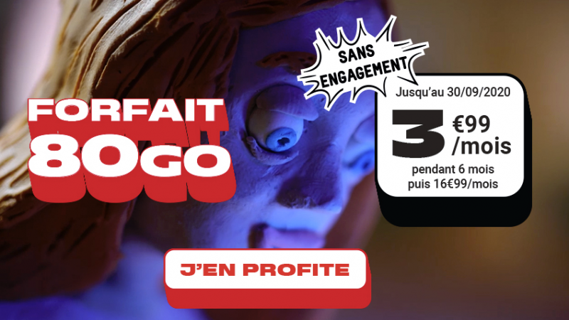 Un forfait 80 Go pour seulement 3,99€ disponible chez NRJ Mobile et sans engagement