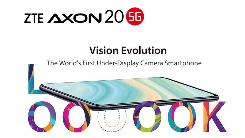 ZTE présente le premier smartphone doté d’une caméra sous l’écran, l’Axon 20 5G