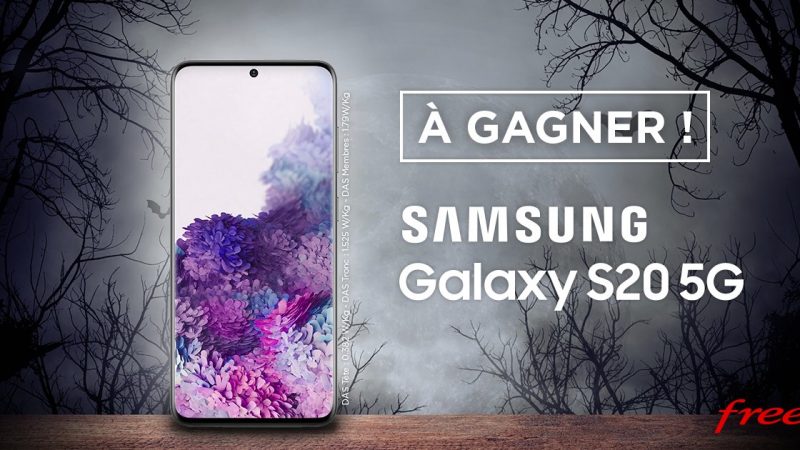 Free lance un nouveau concours et vous fait gagner un Samsung Galaxy S20 5G
