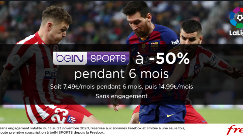 Free annonce une grosse promo sur beIN Sports via la Freebox