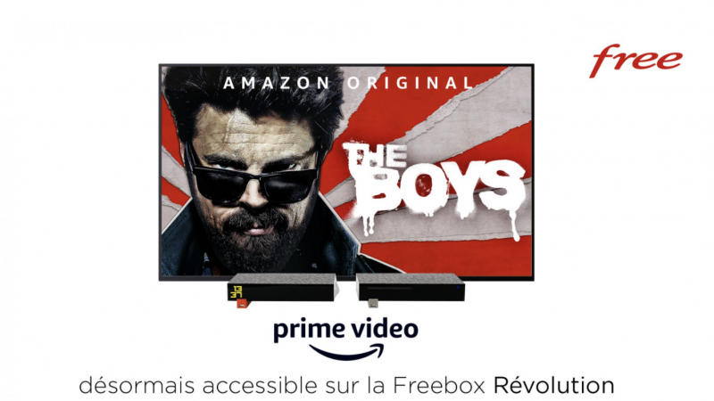 Free annonce officiellement, via un mail aux Freenautes, que Prime vidéo est disponible sur la Freebox Révolution, avec 1 mois offert