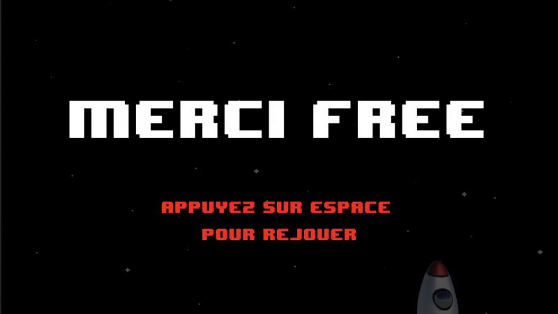 Clin d’oeil : un jeu vidéo cosmique pour l’anniversaire de Free Mobile