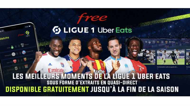 C’est officiel, l’application Free Ligue 1 Uber Eats restera gratuite jusqu’à la fin de la saison 2020-2021