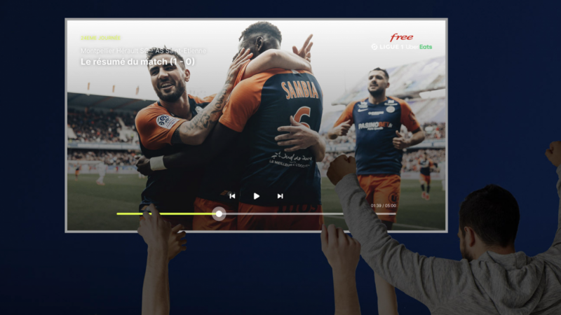 Free lance enfin les alertes sur la Freebox pour son service 100% Ligue 1