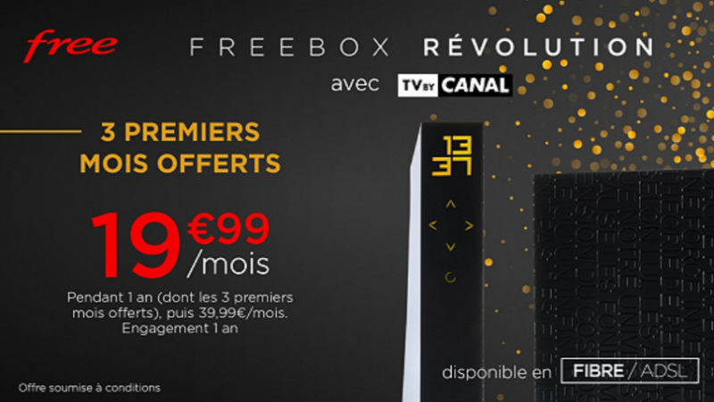 Free lance sa vente privée avec Freebox et TV by Canal