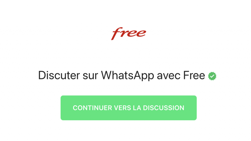 Free lance à destination de tous ses abonnés Freebox son assistance sur Whatsapp