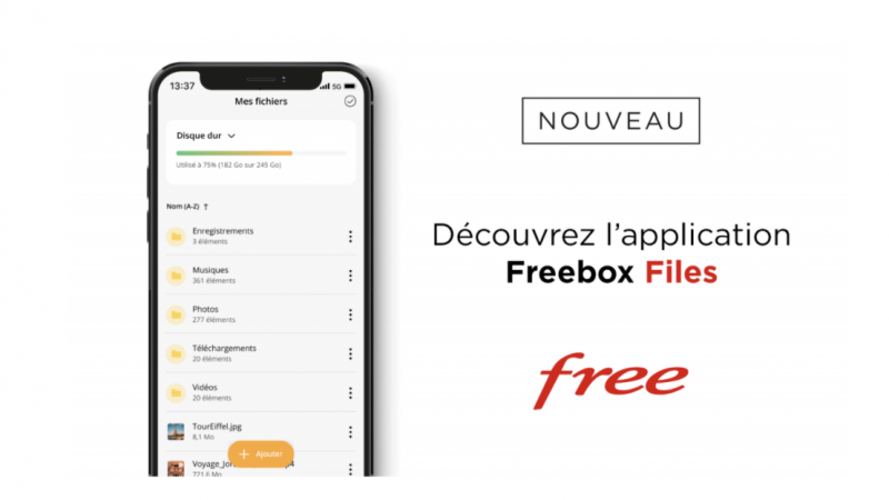 Free s'apprête à lancer une nouvelle application gratuite “Freebox Files” pour les abonnés Pop, Delta, Révolution, mini 4K et One