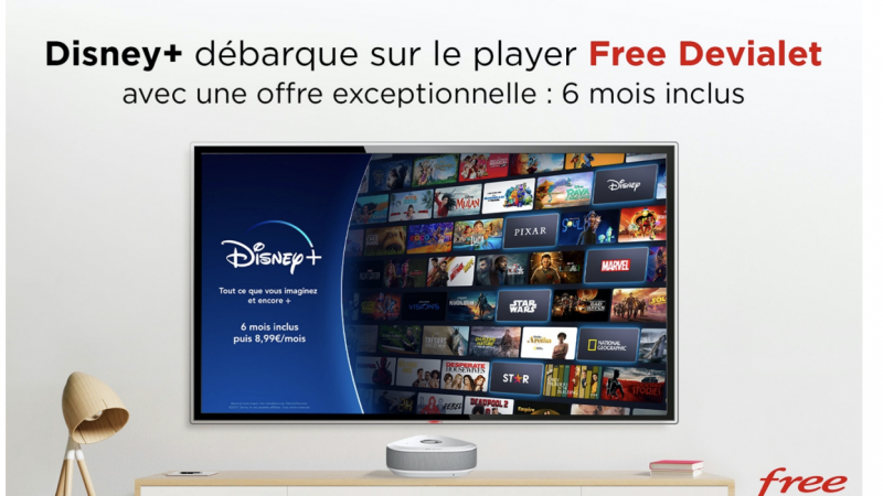 Free lance Disney+ sur la Freebox Delta avec Player Devialet, 6 mois d’abonnement inclus