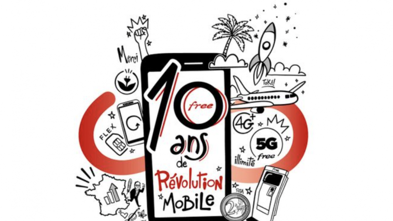 Free Mobile frappe fort pour ses 10 ans et inclut désormais 210 Go de data dans son forfait à 19,99€/mois