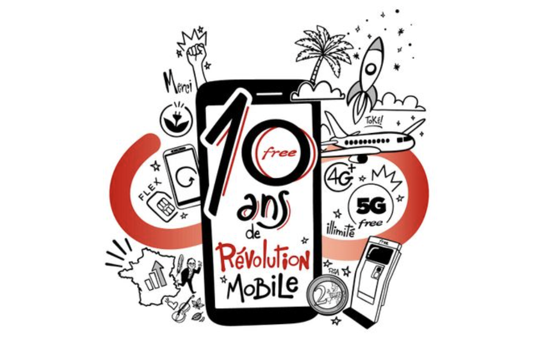 Free Mobile frappe fort pour ses 10 ans et inclut désormais 210 Go de data dans son forfait à 19,99€/mois