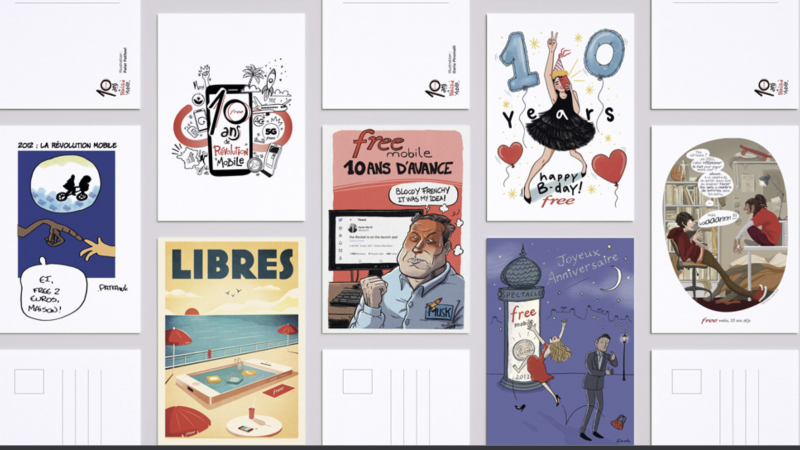 Free réserve une surprise en boutique à ses abonnés et prospects pour ses 10 ans