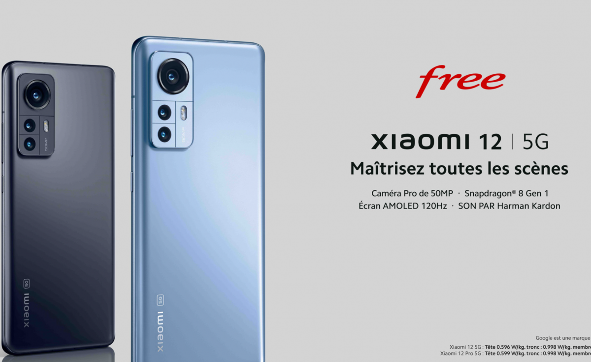 Free Mobile : le nouveau Xiaomi 12 5G désormais disponible à l’achat, 100€ remboursés grâce à Free Flex