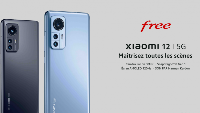 Free Mobile : le nouveau Xiaomi 12 5G désormais disponible à l’achat, 100€ remboursés grâce à Free Flex