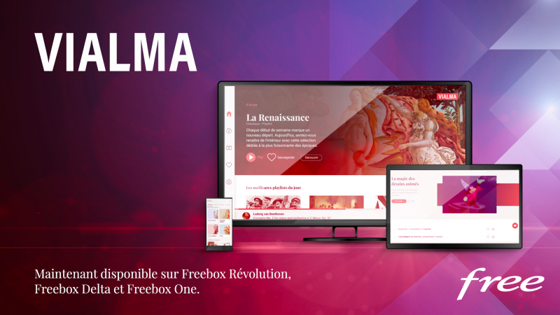 Free lance le service Vialma sur les Freebox Révolution, Delta et One