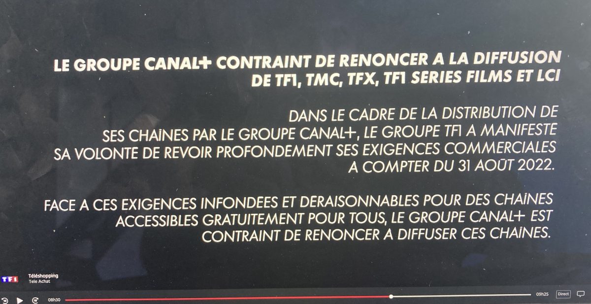 Nouveau bras de fer, Canal+ annonce être contraint d'arrêter la