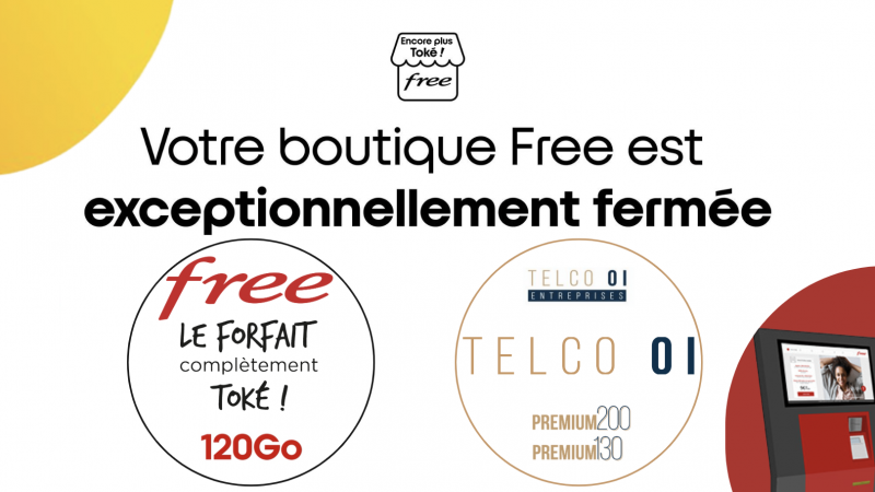 Free Réunion : Fermeture temporaire d’une boutique Free à Saint André