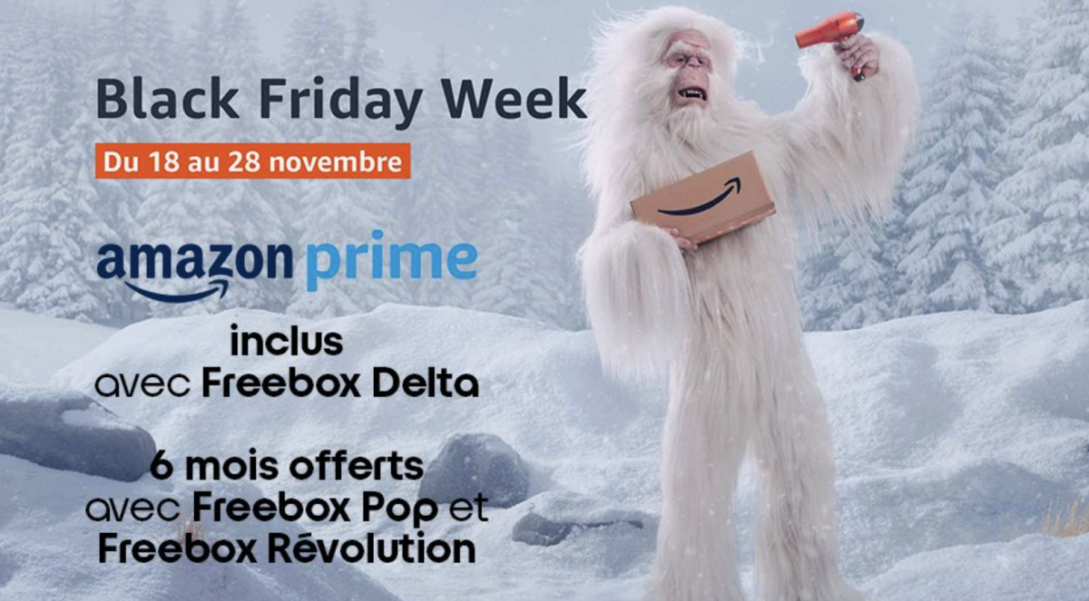 Free invite ses abonnés Freebox Delta, Pop et Révolution à la “Black Friday Week” d’Amazon