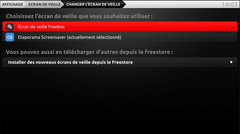 Free lance une nouvelle fonction "écran de veille" très évoluée sur les