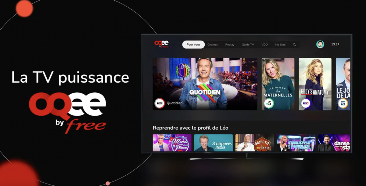 Oqee : Free lance une nouvelle version de son application TV sur les iPhone et iPad