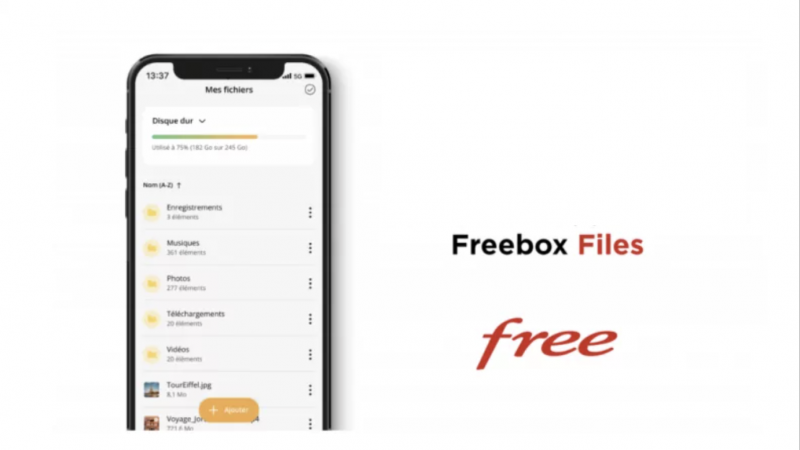 Free lance de nouvelles fonctionnalités sur son application Freebox Files