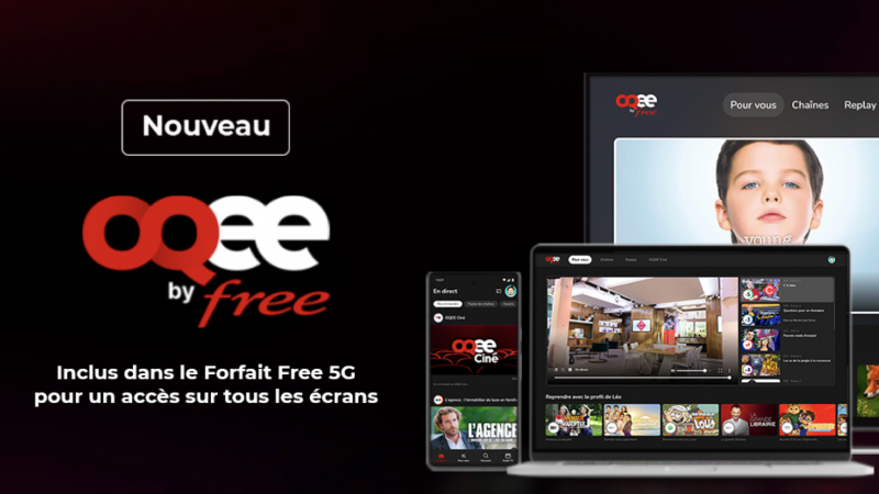 Free Mobile frappe très fort en incluant gratuitement l’application TV OQEE pour tous ses abonnés au forfait à 19,99€