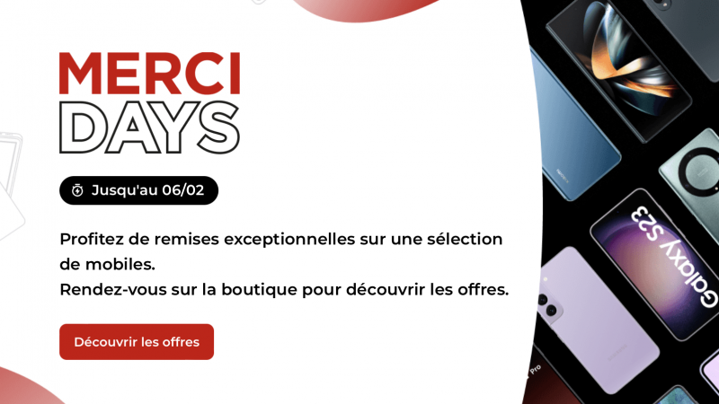 Free Mobile lance ses Merci Days, découvrez ses offres sur 45 smartphones