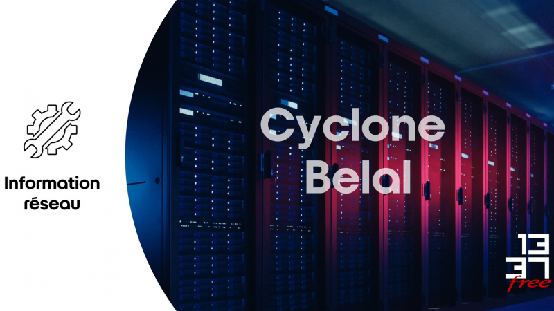 Cyclone Belal : les équipes de Free interviennent, le service revient