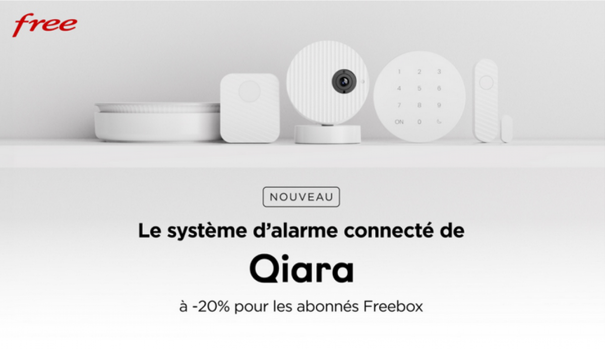 Équipements, abonnements, tarifs… découvrez en détail la nouvelle offre de sécurité Qiara pour les abonnés Freebox