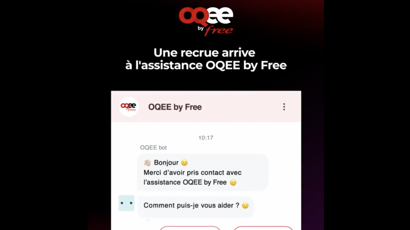 OQEE by Free lance un nouveau chatbot pour venir en aide aux abonnés Freebox et Free Mobile 5G
