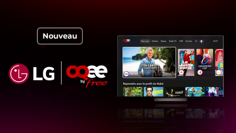 Nouveau : Oqee by Free est enfin disponible sur les Smart TV LG pour tous les abonnés Freebox