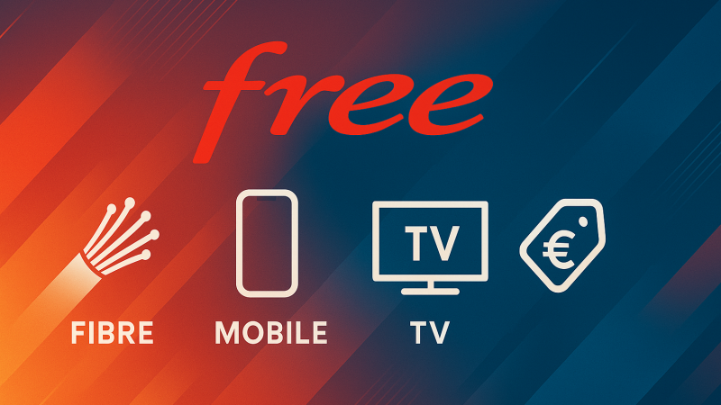 Free veut assommer ses rivaux : fibre 5 Gbit/s, WiFi 7, accès TV Oqee et 20 Go mobile pour seulement 27,98 €/mois