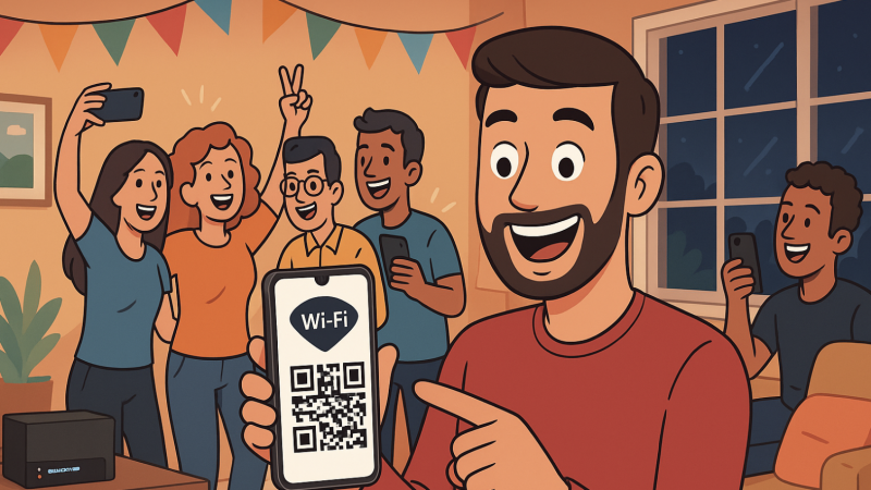 Le saviez-vous : les abonnés Freebox peuvent partager leur Wi-Fi instantanément de plusieurs façons, et sans chercher le mot de passe