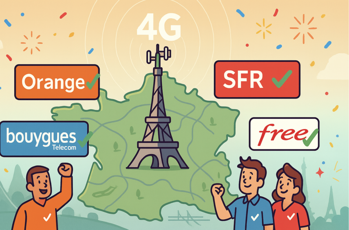 4G partout et pour tous : les opérateurs l’ont fait, les sites non équipés se comptent sur les doigts de 10 mains