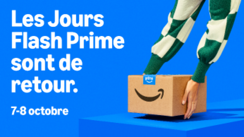 “Les Jours Prime d’Amazon” reviennent le 8 et 9 octobre en exclusivité pour les membres Prime avec des ventes flash