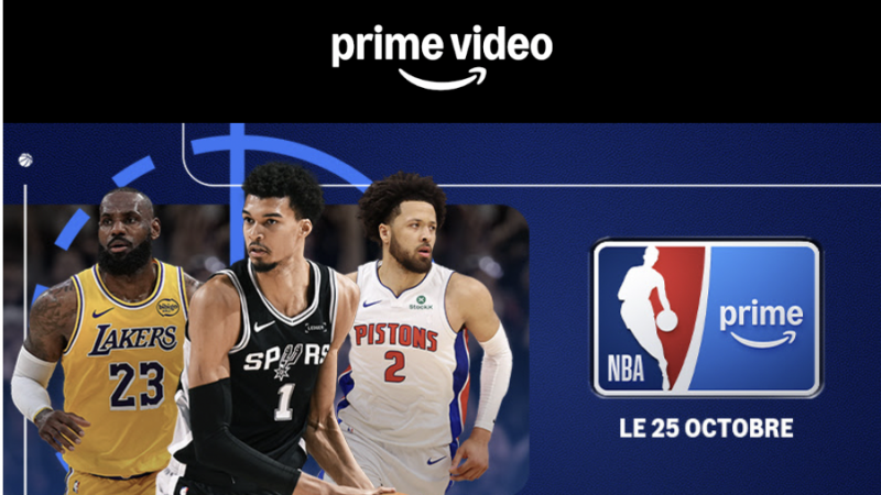 La NBA débarque pour très longtemps sur Prime Video, Amazon annonce offrir 86 matchs à ses abonnés Prime et lance un pass complet