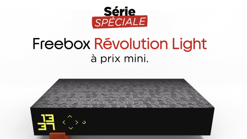 Free relance déjà sa “Série Spéciale Freebox Révolution Light”  avec Paramount+ et Cafeyn offerts temporairement