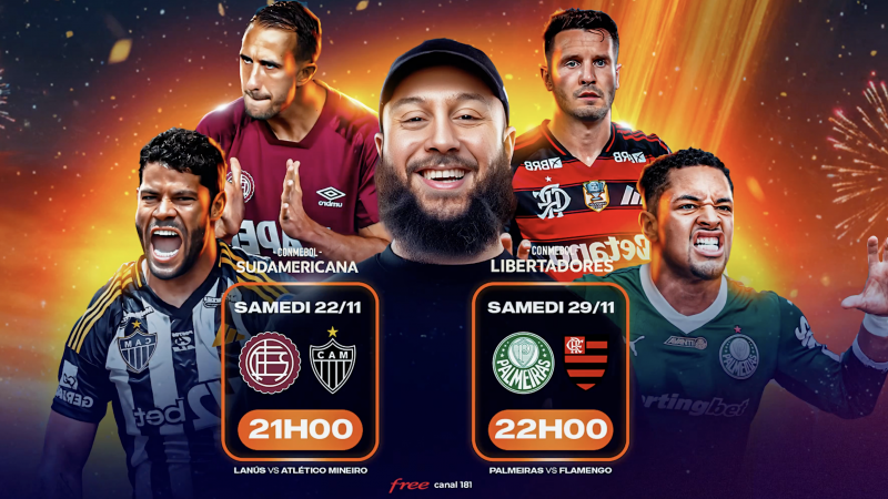 Free devient le seul opérateur à diffuser gratuitement les finales de Libertadores et Sudamericana sur les Freebox, stratégie payante avec Zack Nani