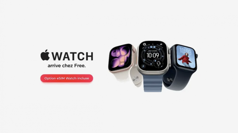 Nouveau : Free Mobile commercialise désormais les nouvelles Apple Watch et les vend en 4 fois sans frais