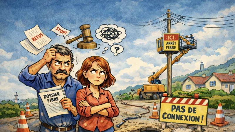 Galère sur la fibre : deux ans de démarches et une situation ubuesque, ces habitants ont tout fait sauf l’obtenir